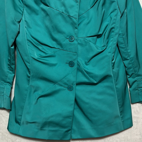 Lafayette 148 New York Women’s Teal Blazer Jacket Size 6 - Picture 4 of 7